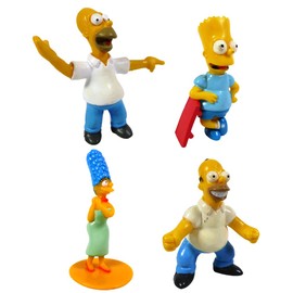 OPO 10 - Set of 4 SIMPSON HOMER, MARGE, BART figurines: see photos / LSIM1