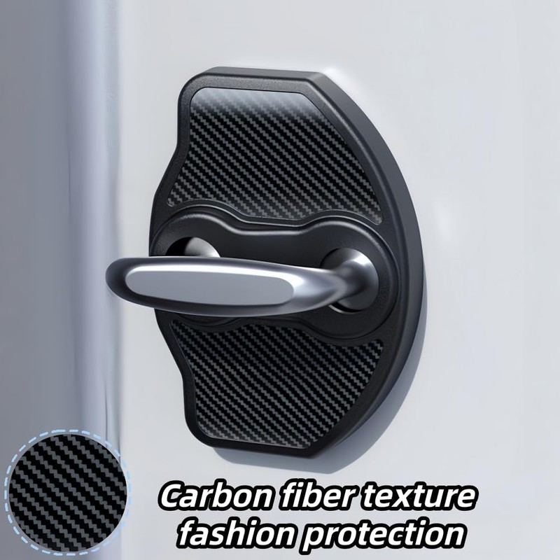 TPU Car Door Lock Cover Protector Set for 2019-2026 Model