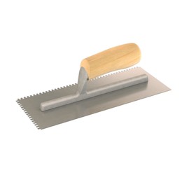 Bon 87-129 Notched Trowel 1/8" x 3/16" U Wood Handle