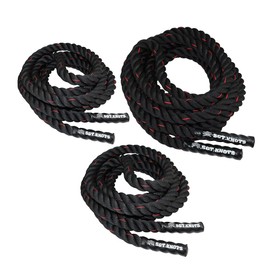 SGT KNOTS Twisted Battle Rope - Weighted Exercise Rope for Strength Training, CrossFit, Battling, Climbing & the Gym (1.5" x 40ft)