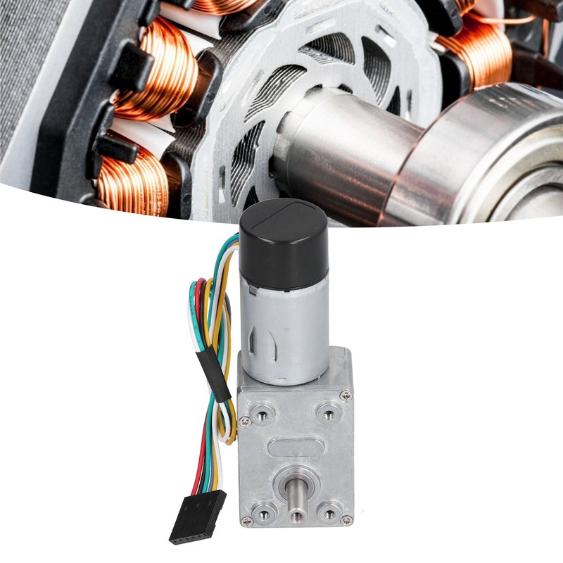 JGY‑370 Encoder Reduction Motor Full Metal Worm Gear Motor with