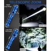 Rechargeable Flashlight High Lumens-12000LM Super Bright Magnetic Flash Light with