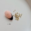Nail Art Metal Stud Set, Gold & Silver Hemispherical Shape,
