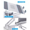 EPN Foldable Laptop Stand, Stepless Adjustment, Heat Dissipation, Anti-Slip, Compatible