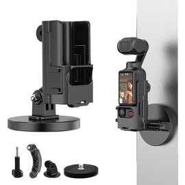 Magnetic Mount Stand Compatible with DJI Osmo Pocket 3, 180° Adjustable Magnetic Bracket Expansion Adapter with 15cm Extension Rod