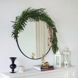 Artificial Christmas Garlands- Real Touch Norfolk Pine Garland Faux Greenery Fake Garland for Holiday, Fireplace, Mantle, Indoor Decor (1 Pcs,6 Feet)