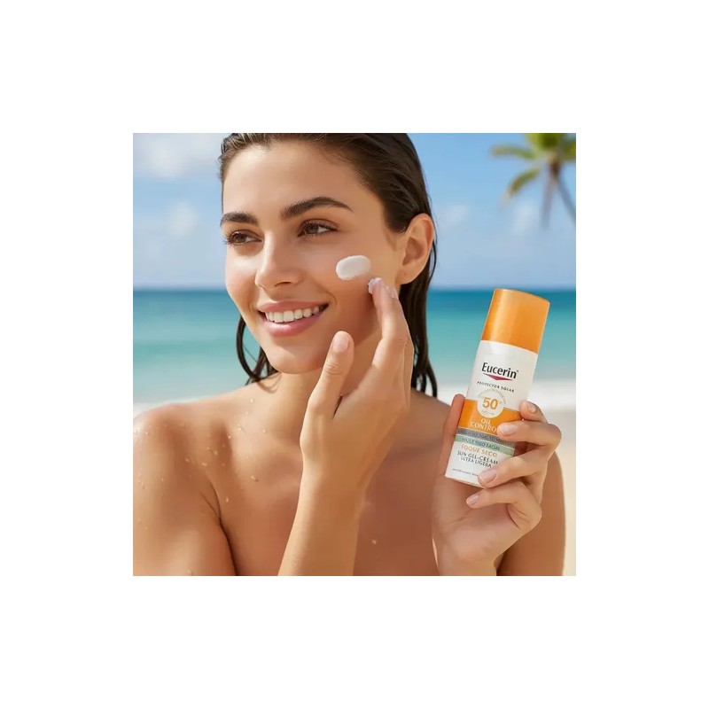 Protector Solar Eucerin Oil Control Anti-Brillo, Piel mixta a grasa
