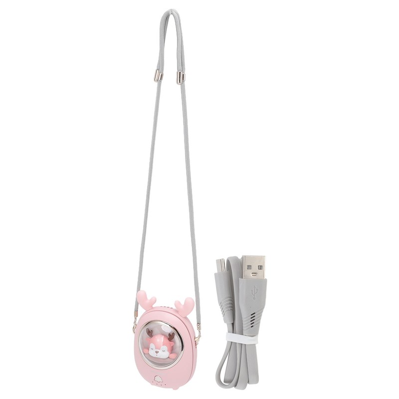 Portable Neck Fan Cute Pet Multifunction 3 Speeds Low Noise