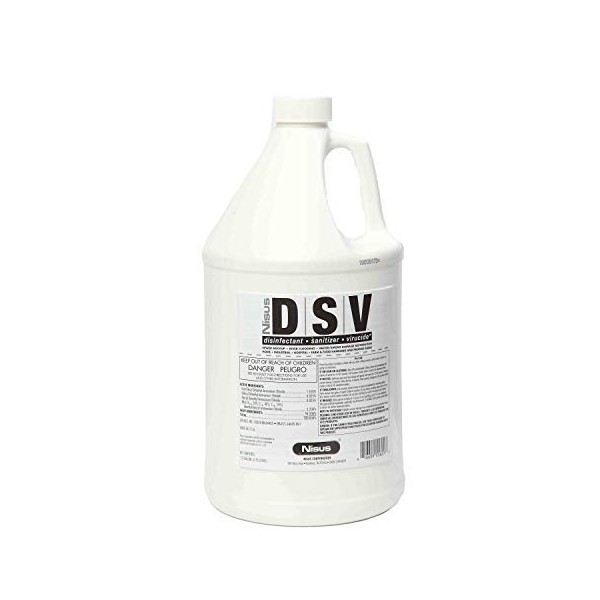 Nisus, DSV Disinfectant Sanitizer Virucide Gallon, White, 128 Fl Oz