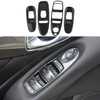 Carbon Fiber Door Window Lift Switch Panel Cover Trim Accessories
