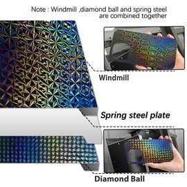 Wefuit Upgraded 235x235mm Diamond Ball+Windmill Smooth K1 K1C Build Plate,3D Printer Platform for Creality K1/ K1C/Ender-3 S1/Ender 5 S1/Ender 3 S1 Pro/Ender V3 KE/Ender3 V3 SE.