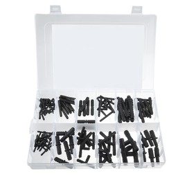 X AUTOHAUX 113 Pcs Automotive Car Vacuum Hose Connector Assortment Kit Pipe Connector