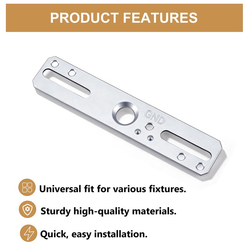 Qryphent Universal Lamp Crossbar 4" Ceiling Light Fixture Mounting Bracket