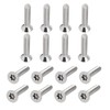 uxcell M4-0.7x20mm Flat Head Torx Security Screws, 16Pcs 304 Stainless