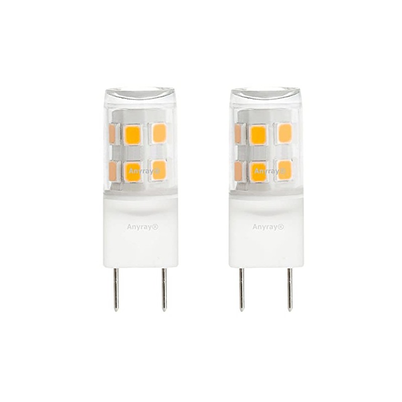 Anyray 2-LED Bulbs G8 Replacement Light Bulbs 2W for 120V