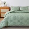 Andency Sage Green King Comforter Set, Boho Soft Fluffy Warm