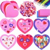 FEQO 532 Pcs Valentine's Day Foam Heart Craft Kit, 27