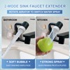Matte Black Faucet Aerator, 1080° Swivel Faucet Extender, Kitchen Sink