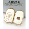 [LETINGFAR] キーケース ホンダ用 スマートキーケース キーカバー 柔らかい TPU素材 両側スライドドア ホンダ専用設計 キーホルダー