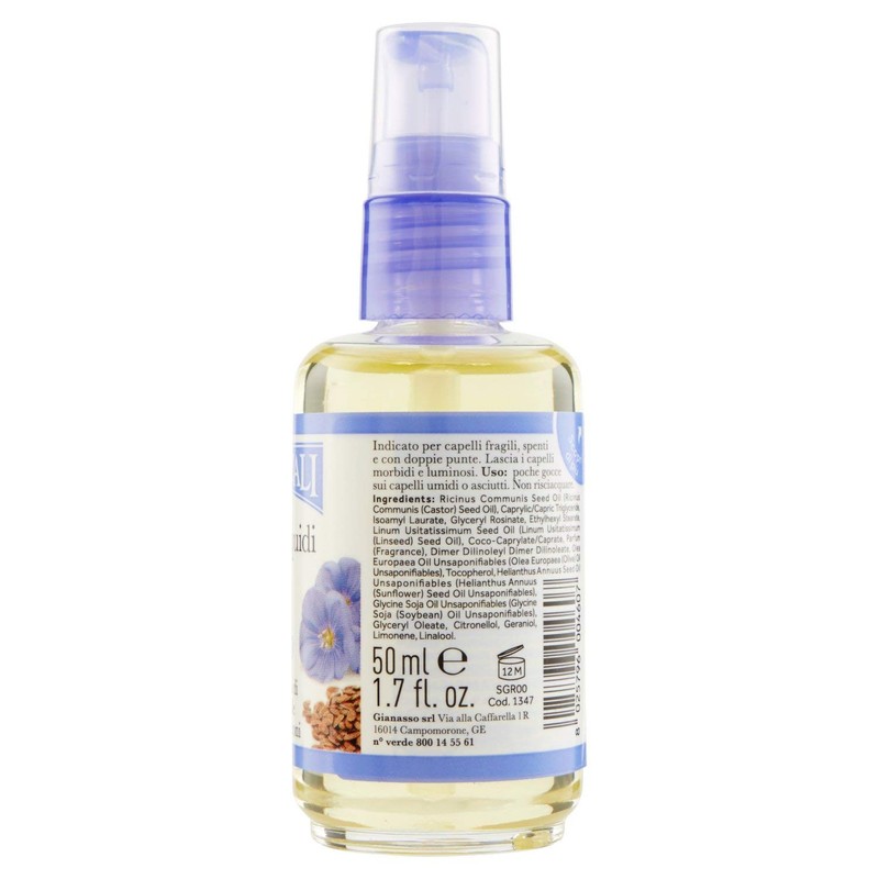 I Provenzali Liquid Cristal Hair Serum Linseed Oil
