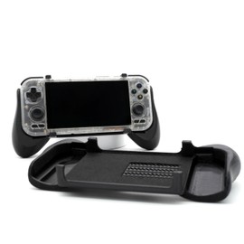 Grip for Retroid Pocket 4/4 Pro 2-in-1 Reversible Screen Cover & Thick Comfort Grip Case with Felt Wrap Ergonomic for RP4 Handheld 2n1 Deluxe