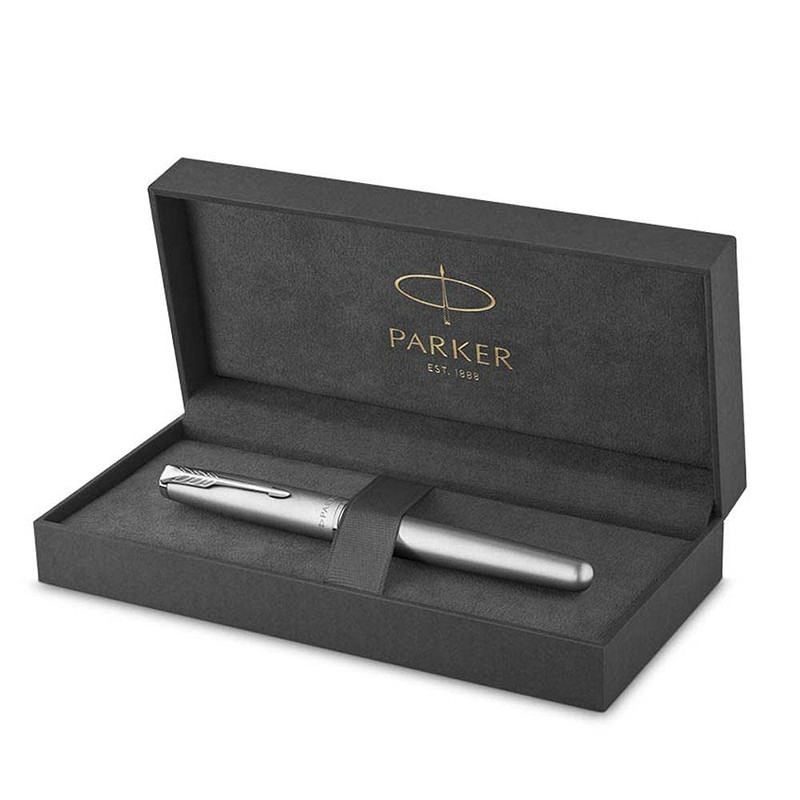 PARKER Sonnet Essentiel Rollerball Pen Stainless Steel Chrome Trim Fine
