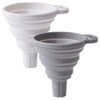 Set of 2 Funnel Foldable Funnel Silica Gel Funnel Telescopic