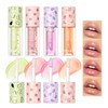 Fruit-Flavored Plumping Lip Oil Set 4 Packs Moisturizing Lip Glow