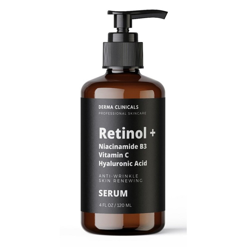 DERMA CLINICALS Retinol, Niacinamide, Vitamin C, Hyaluronic Acid, AntiAging Wrinkle