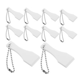 TEHAUX 10Pcs Scratcher Tool Safe and Portable Scraper for Easy Removal of Tickets Stickers and Labels Multi Function Keychain Accessory