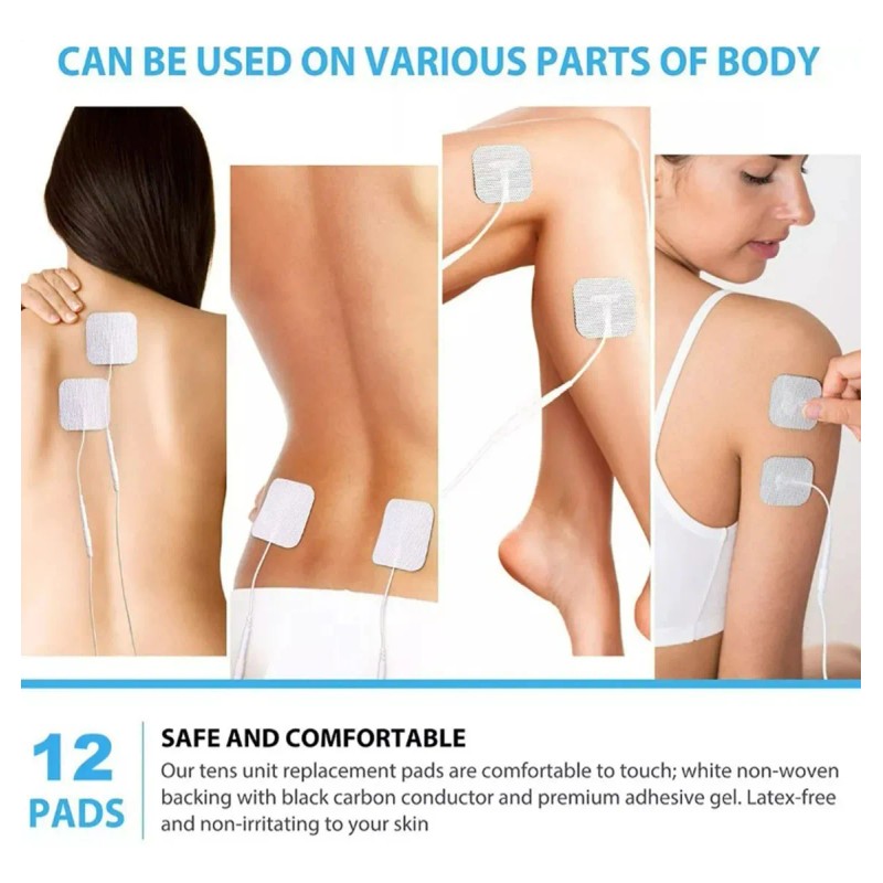 5x10cm Almohadillas De Electrodos Para Electroestimulador 30