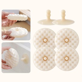 MRDLKNX Kitchen Sponges 4 Pcs Dish Donut Shaped Multi-purpose Sponge with 2 Holders Scrub Sponge Double-Sided Cleaning Sponge Dish Sponge Kitchen Household Dish Sponge, MRD-23