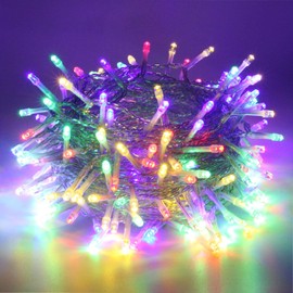 Multicolor Extra-Long 82FT String Lights Outdoor/Indoor, 200 LED Upgraded Super Bright Christmas Lights, Waterproof 8 Modes Fairy Lights for Christmas Tree Garden Patio Party Wedding (Multicolor)
