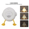 Cute Duck Night Light Silicone Night Lamp 1200mAh Rechargeable Animal