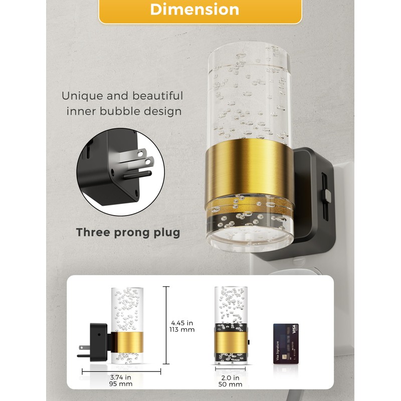 L LOHAS LED Night Light, Decorative Night Lights Plug into