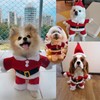 Christmas Dog Santa Costume Outfit, Xmas Puppy Santa Claus Clothes