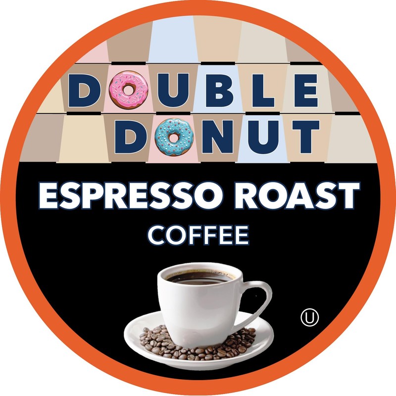 Double Donut Coffee Espresso Roast Blend in Recyclable Single Serve