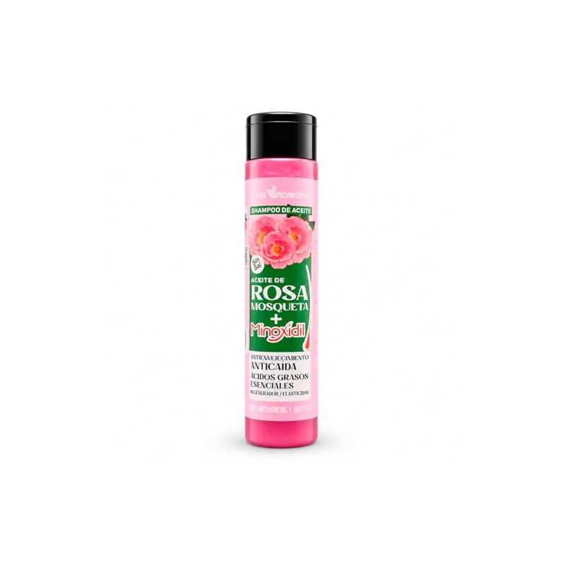 Shampoo de Aceite con Rosa Mosqueta, Suavidad, Anticaída, Regenerador, 500