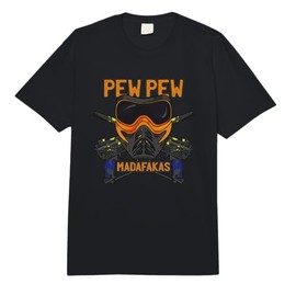 Funny Paintball Saying - Pew Pew Madafakas - Paintball Comfort Colors Adult Heavyweight T-Shirt