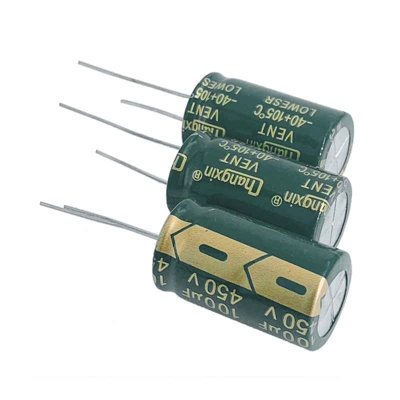 PENGLIN 5PCS Electrolytic Capacitor Aluminum Electrolytic Capacitor 450V 100UF 105℃
