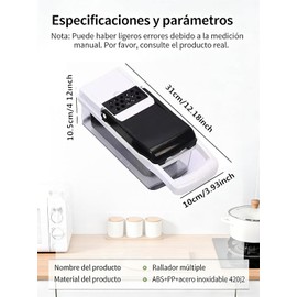 Cortador de Verduras, Picador de Verduras Multifuncional 22en1, Mandolina Rallador de Verduras para Cocina con 12 Cuchillas de Acero Inoxidable y Contenedor, para Frutas, Verduras y Ensaladas (Negro)