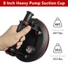 URLINE Glass Suction Cups,8" Heavy Duty Suction Cups with Pressure