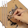 Sketching Pencils Set of 3 White Highlight Pencils Wooden White
