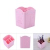 Plastic Grid Divider Makeup Storage Box, Cosmetic Contain Stand Box