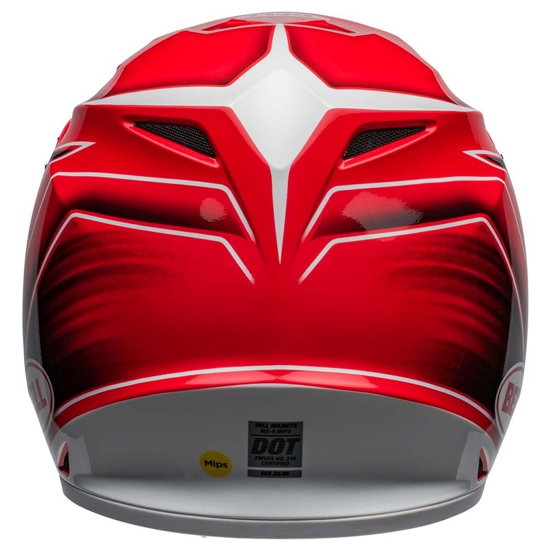 BELL MX-9 MIPS Dirt Helmet (Zone Gloss Red - Small)