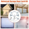Ceoighe Universal Garage Door Lock Kit with Spring Latch and