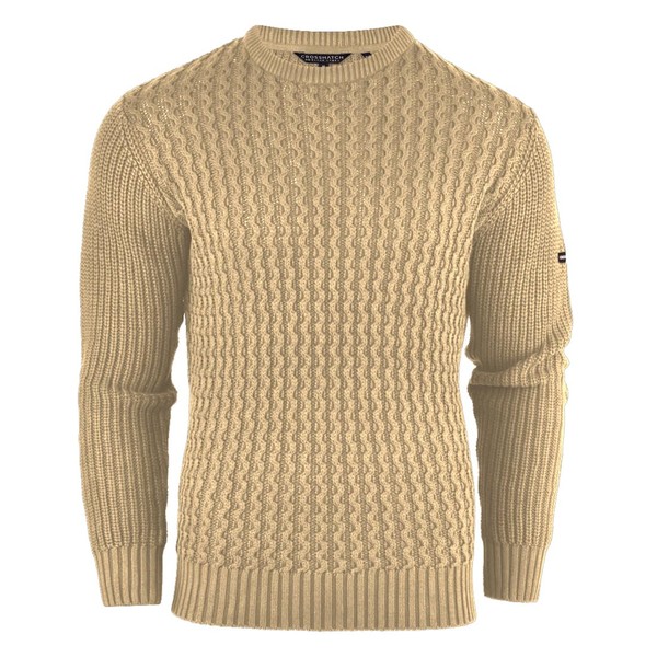 Crosshatch Mens Cotton Cable Knit Jumper Pullover Winter Sweater- 100%