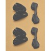 Kygear 2 Pairs Black Silicone Replacement Nose Piece Compatible with