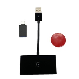 HLUCHY Wireless CarPlay Adapter Convert Wired to Wireless CarPlay Dongle Plug & Play Fast and Easy Use Fit for Cars from 2015 & iOS 10+ (Black)