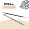 jaxiria 2 Pack 2-in-1 Pimple Extractor Removal Tools - Professional
